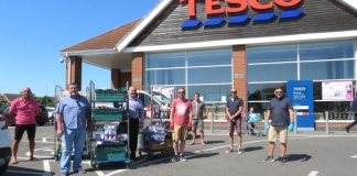 Burnham-On-Sea Freemasons donation to Highbridge Foodbank