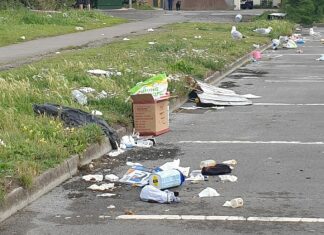 Burnham-On-Sea travellers leave trail of rubbish