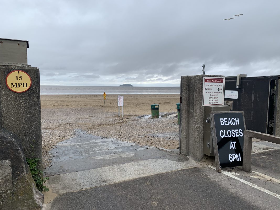 Brean beach entrance