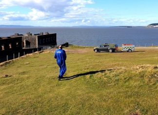 Burnham-On-Sea Coastguards at Brean Down Fort