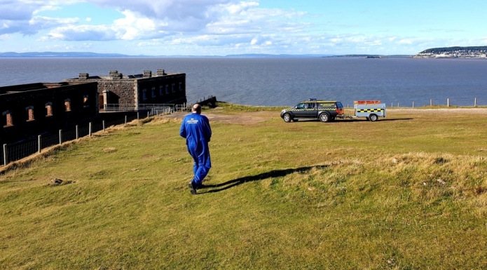 Burnham-On-Sea Coastguards at Brean Down Fort