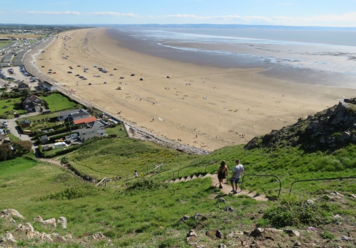 Brean Down steps