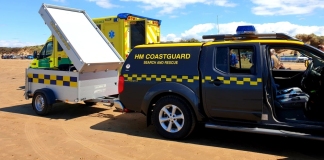 Burnham-On-Sea Coastguards on Berrow Beach