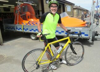 Andy Brewer cycling challenge for Burnham-On-Sea's BARB Search & Rescue