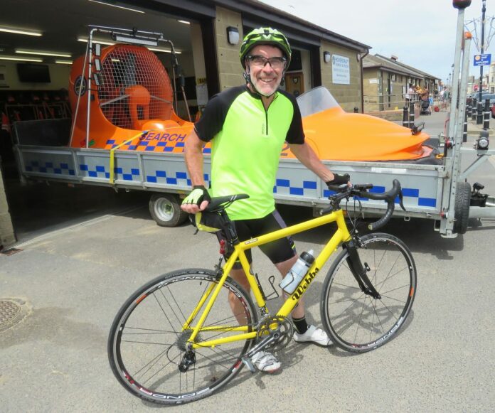 Andy Brewer cycling challenge for Burnham-On-Sea's BARB Search & Rescue