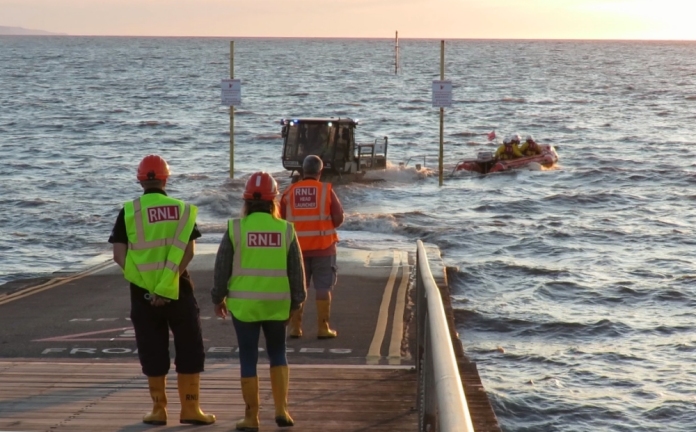 Burnham-On-Sea RNLI lifeboat launches