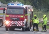 Burnham-On-Sea fire engine on M5 motorway