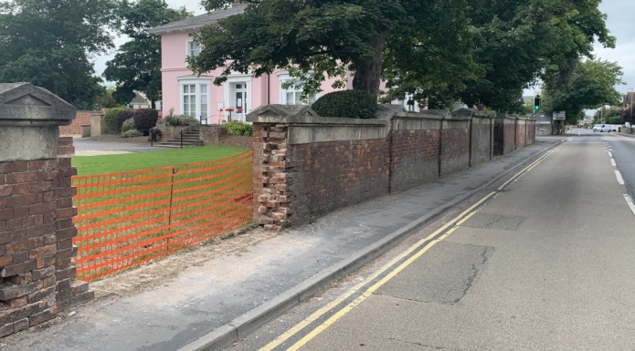 Burnham-On-Sea Berrow Road crash damage