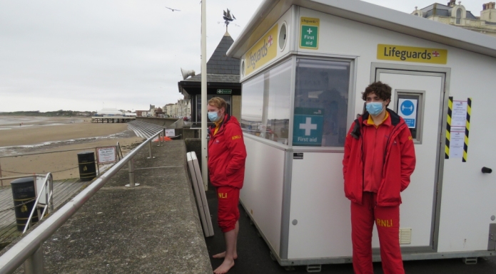 Burnham-On-Sea RNLI lifeguards