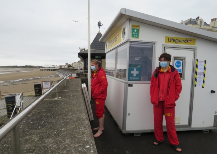 Burnham-On-Sea RNLI lifeguards