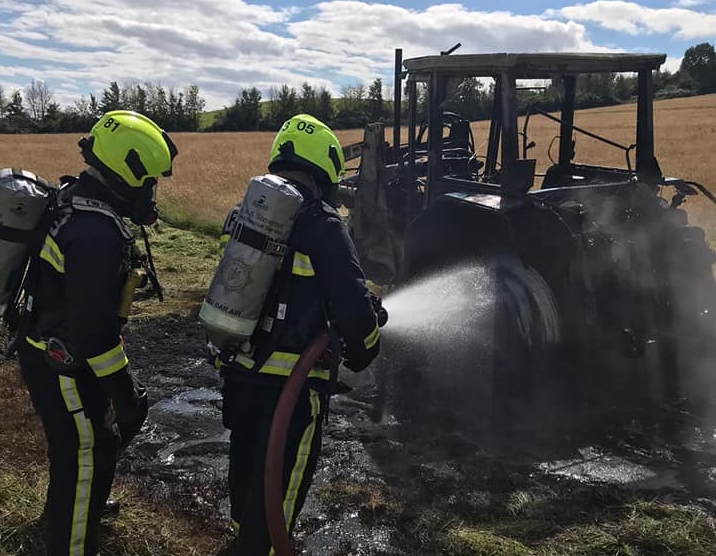 Tractor blaze tackled by Burnham-On-Sea fire crews