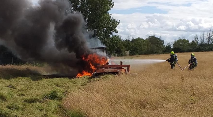 Tractor blaze tackled by Burnham-On-Sea fire crews