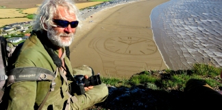 Brean beach sand artist Simon Beck