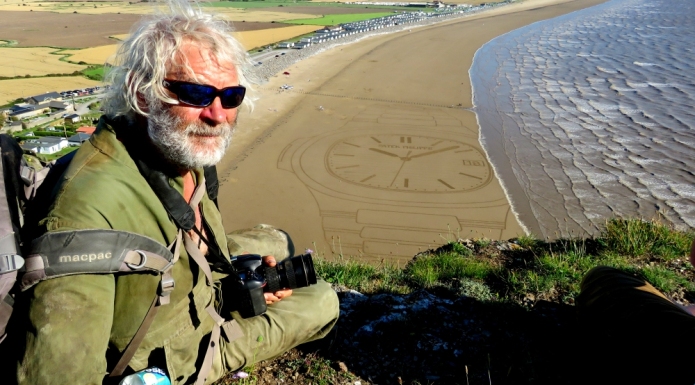 Brean beach sand artist Simon Beck