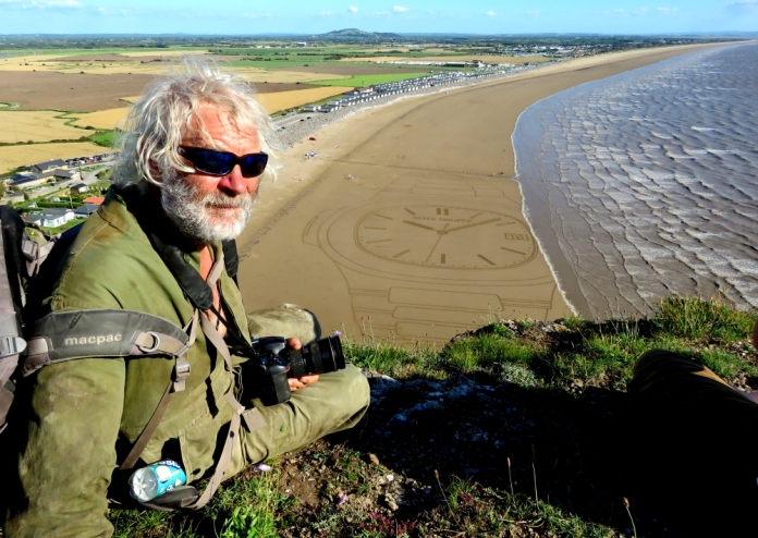 Brean beach sand artist Simon Beck