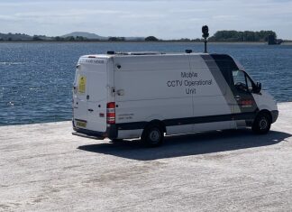 Cheddar Reservoir CCTV security van