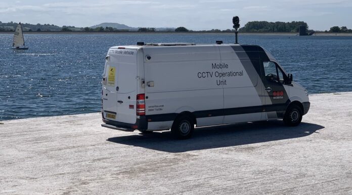 Cheddar Reservoir CCTV security van