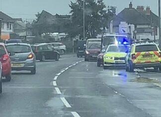 Collision in Burnham-On-Sea's Love Lane