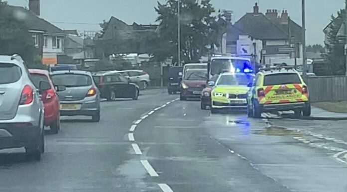 Collision in Burnham-On-Sea's Love Lane