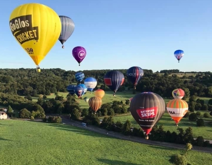 Hot air balloon flight