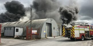 Burnham-On-Sea fire crews called to tackle big Bridgwater blaze