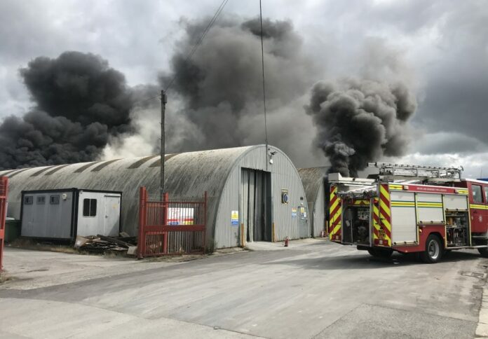 Burnham-On-Sea fire crews called to tackle big Bridgwater blaze