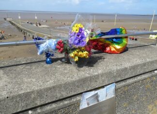 Flowers laid on Burnham seafront eight years after Dylan Cecil tragedy