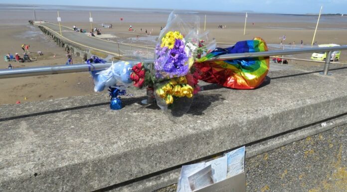 Flowers laid on Burnham seafront eight years after Dylan Cecil tragedy