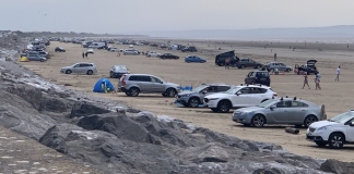 Brean beach parking