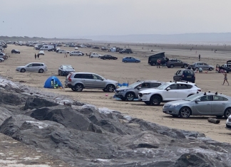 Brean beach parking