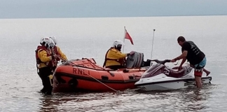Jet ski rescue in Burnham-On-Sea