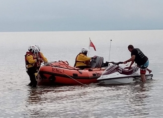 Jet ski rescue in Burnham-On-Sea