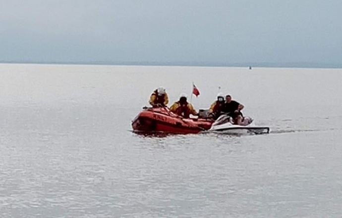 Jet ski rescue in Burnham-On-Sea 