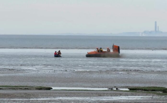 Kayakers rescued on Brean Beach