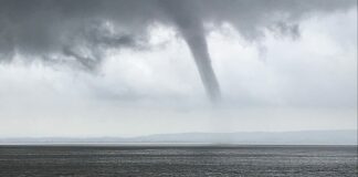 Water spout in Bristol Channel