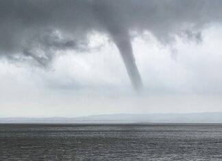 Water spout in Bristol Channel