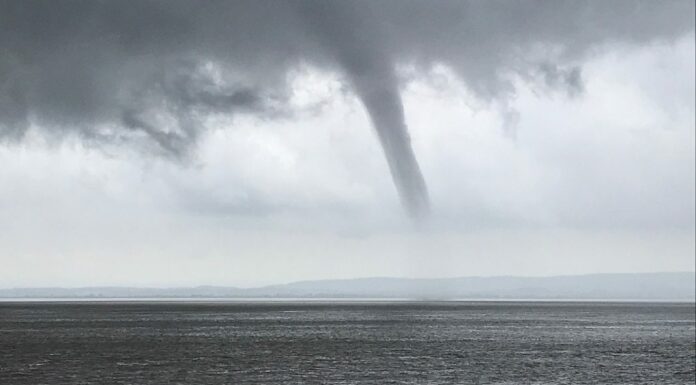 Water spout in Bristol Channel