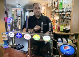 Ryan Andress, landlord at the Victoria Hotel in Burnham-On-Sea