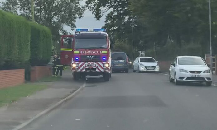 Fire crew in Burnham-On-Sea's Berrow Road