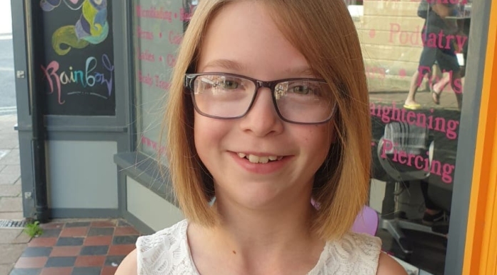 Amelia Rose donates her hair to Little Princess Charity