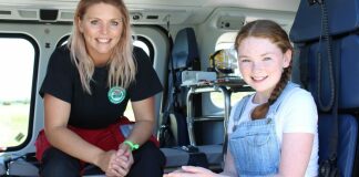 Maisie Sheridan and Claire Baker who attended Maisie's incident