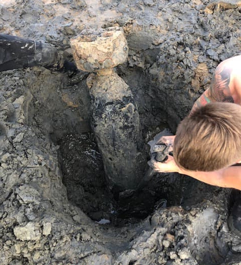 Torpedo found on Somerset beach