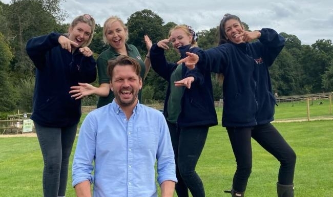 Berrow's Animal Farm Adventure Park team with the TV star
