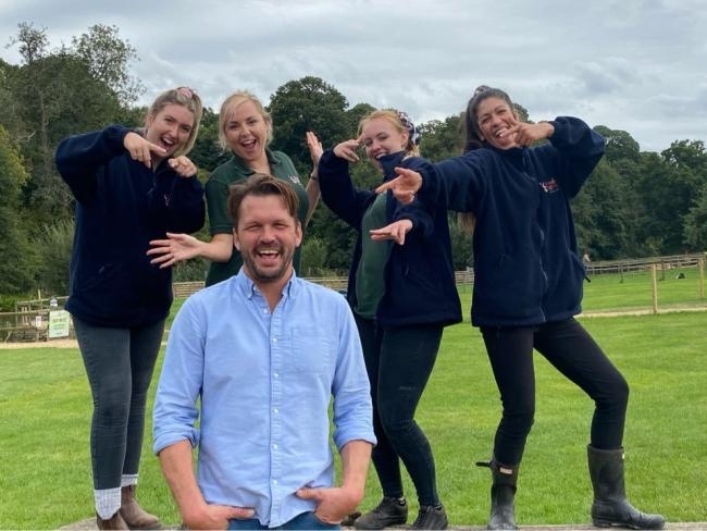 Berrow's Animal Farm Adventure Park team with the TV star