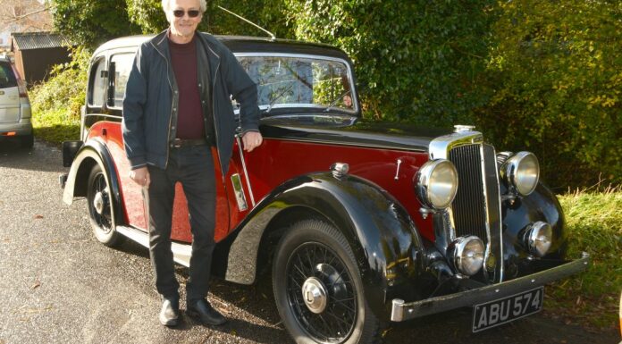Bridgwater Classic and Vintage Club presents funds to Dorset and Somerset Air Ambulance