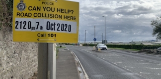 Bleadon crash scene