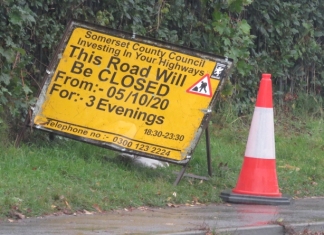 Burnham's Berrow Road roadworks