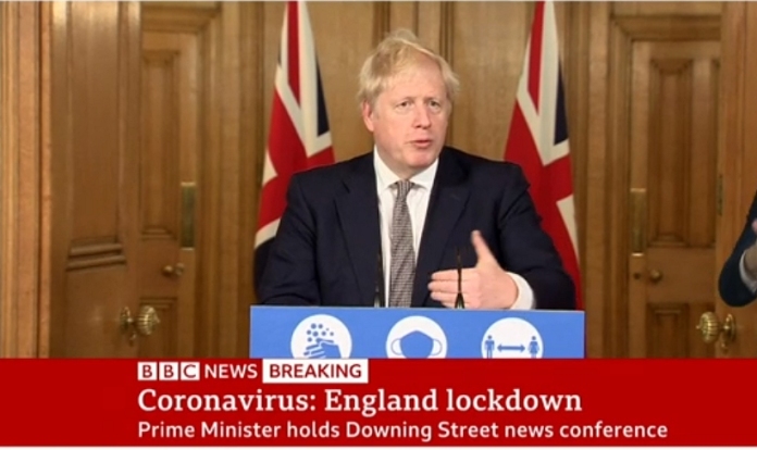 PM announces four-week England lockdown