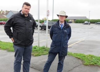 Burnham-On-Sea MP James Heappey and PCC candidate Mark Shelford