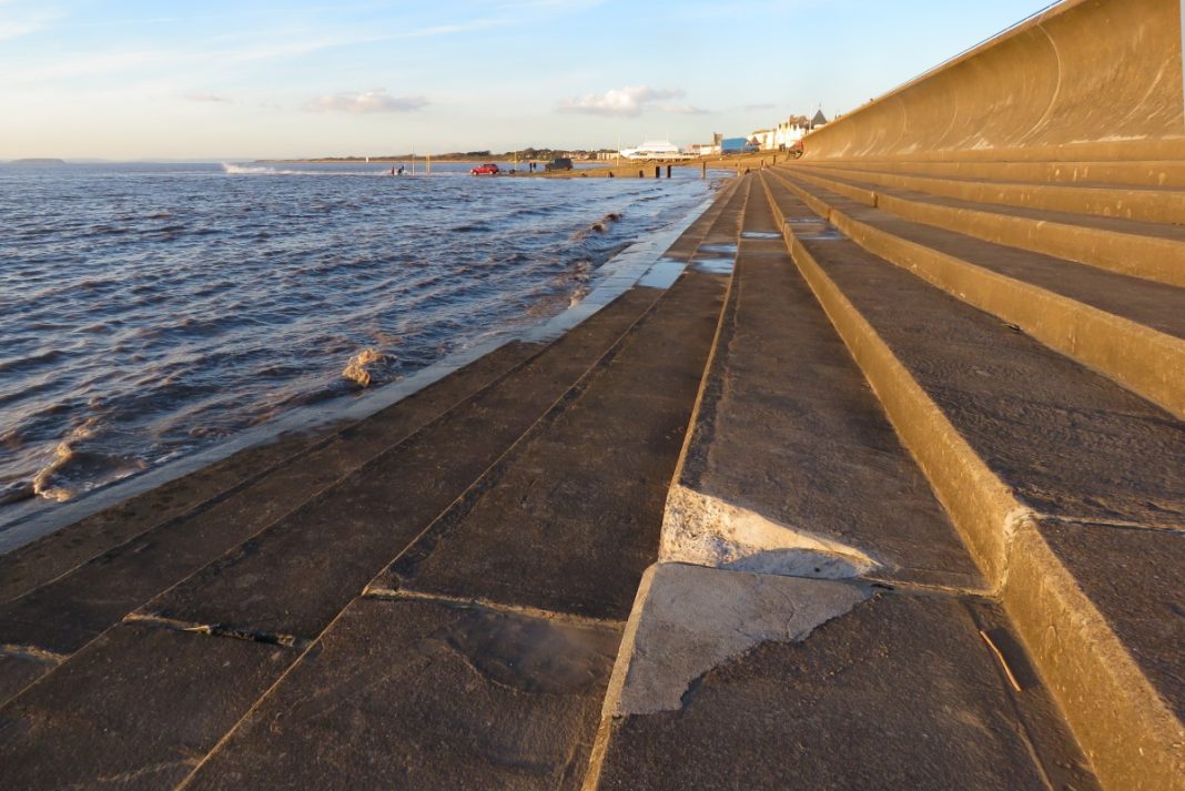 Burnham-On-Sea sea wall 